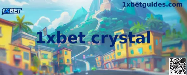 Interfaz del juego 1xbet crystal con cristales en una cuadrícula